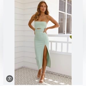 Hello Molly Swerve Through Midi Dress